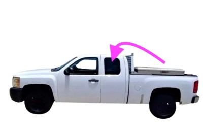 Left Driver Side Rear Quarter Glass Window For 1999-2022 Ford F-Series Super Cab