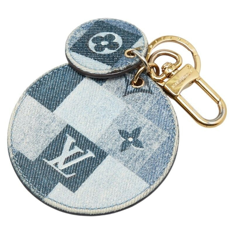 LOUIS VUITTON M69017 Monogram Denim Porte Kure Keyring Bag