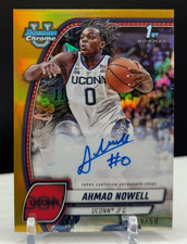 Ahmad Nowell #/50 Auto GOLD Refactor 1st 2024-24 Bowman Chrome University UCONN