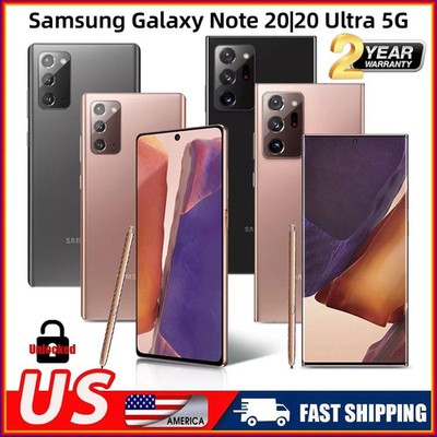 New Samsung Galaxy Note20 Ultra /20 5G 128GB 256GB Unlocked (AT&T T-Mobile)