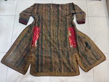 Turkmen handmade caftan, turkoman robe clothes costume, vintage Jacket