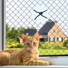 Steel Wire Reinforced Cat Netting Balcony Safety Barrier Bird Garden Net Mesh