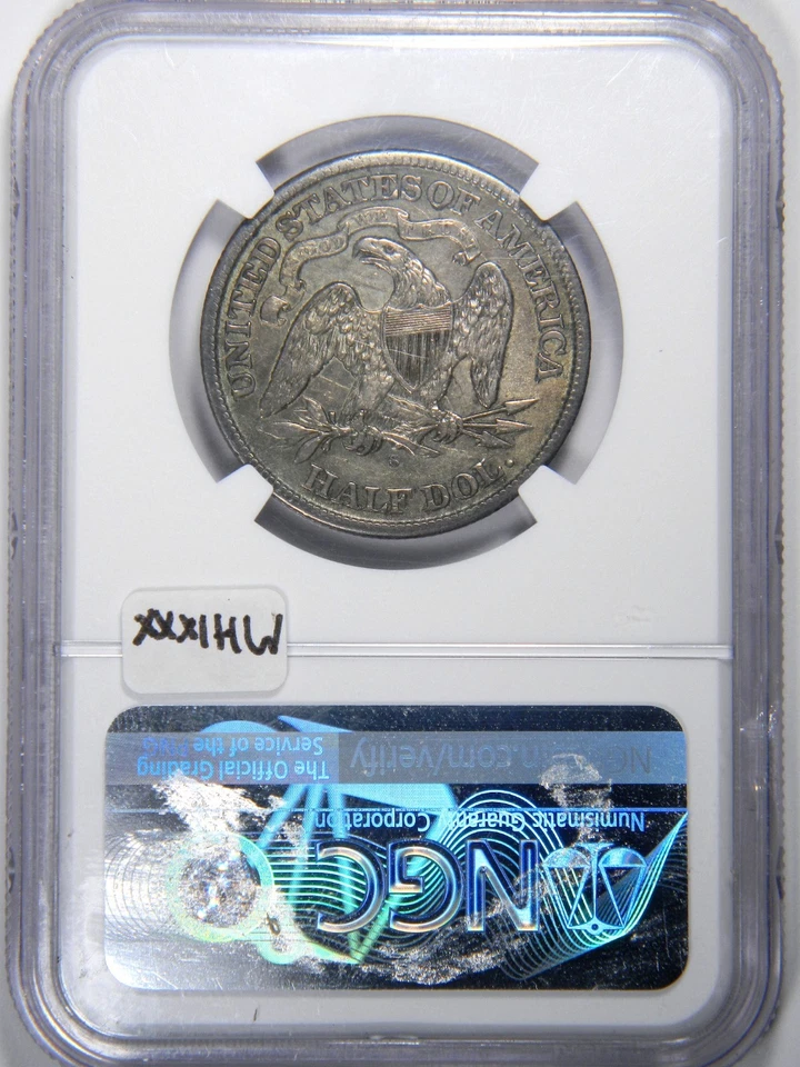 1868-S SEATED LIBERTY HALF DOLLAR ~ NGC XF45 ~ NICE AND ORIGINAL! - Image 4 of 4