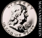 1961 Franklin Half Dollar- Silver- Choice Gem Proof- Luster #L5666