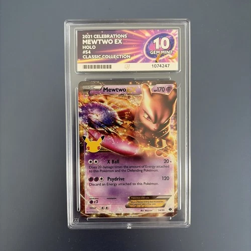 Mewtwo EX 54/99 25th Celebrations Classic 2021 Ace 10 GEM MINT - Perfect Subs