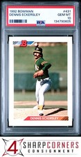 1992 BOWMAN #431 DENNIS ECKERSLEY ATHLETICS HOF PSA 10