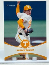 Andrew Behnke 2025 Onit White Parallell Card #P-7 Tennessee Vols Baseball 