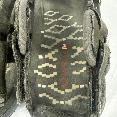 MERRELL Jacardia Sandal Women’s Size 8 Olive Green Q Form Cushion Buckle Strap - Picture 10 of 24