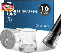 Stuhlbeinkappen Rund 16 StüCk Filz Schutzkappen FüR Bodenschoner, Runde Beine