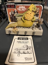 Vintage Star Wars Return Of The Jedi Jabba The Hutt Playset W Box Kenner 1983 C1