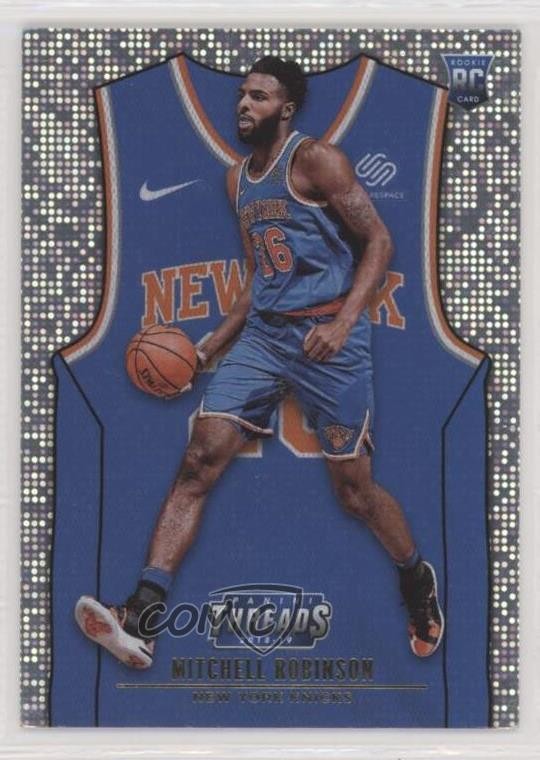 2018 Panini Threads Rookies Icon Jersey Dazzle Mitchell Robinson Rookie RC 1b9b