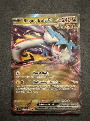 Pokémon TCG Raging Bolt EX Scarlet & Violet Temporal Forces 123
