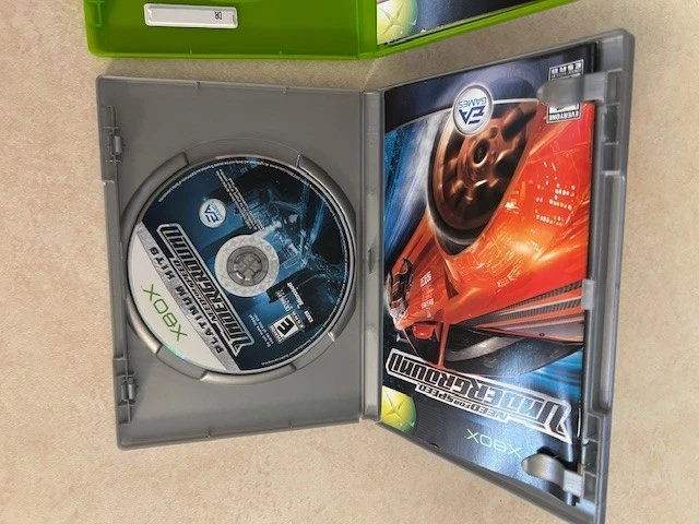 (2) JUEGOS XBOX ORIGINALES, GARAJE MONSTRUO Y NECESIDAD DE VELOCIDAD UNDERGROUND COMPLETOS Foto 3 de 4