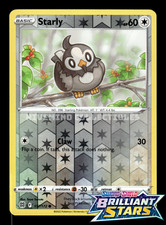 Starly 117/172 Brilliant Stars Reverse Holo Pokemon Card