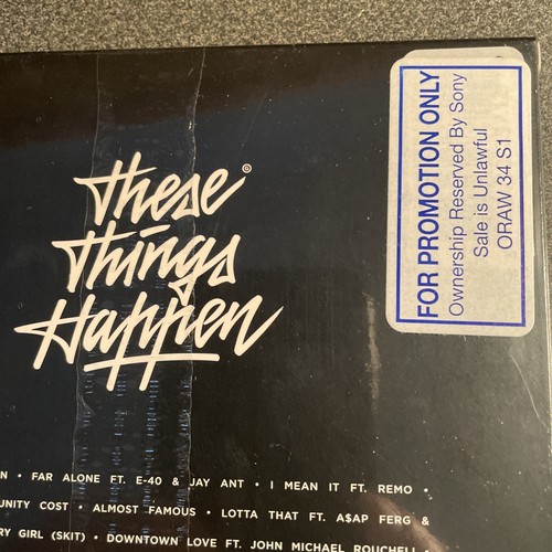 G-EAZY "These Things Happen" Black Cover NU SLD CLEAN VER FRE SHP US LOWEST EBAY - Foto 12 di 21
