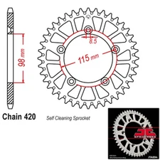 JT Sprockets Aluminum Rear Sprocket 420 Pitch 50 Tooth KTM 65 SXS (2012-2015)