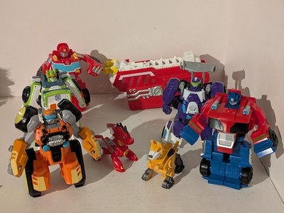 Playskool Heroes Transformers Rescue Bots Academy Heatwave Optimus Servo + More
