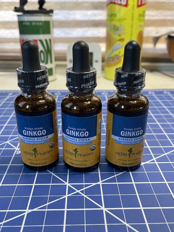 Herb Pharm Ginkgo Whole Leaf (lot Of 3) 1 fl oz 30 ml Gluten-Free-new -sealed.
