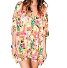 Show Me Your Mumu Peta Tunic Tutti Fruitti Coverup Top Tropical Resortwear