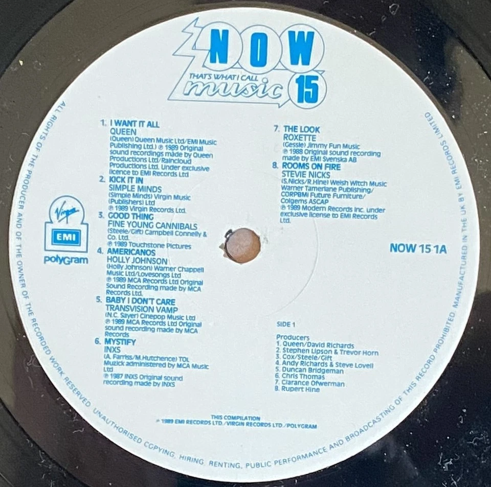 Now That's What I Call Music 15 /Queen/Roxette/Neneh Cherry/Pet Shop Boys NM/NM - Image 4 of 4