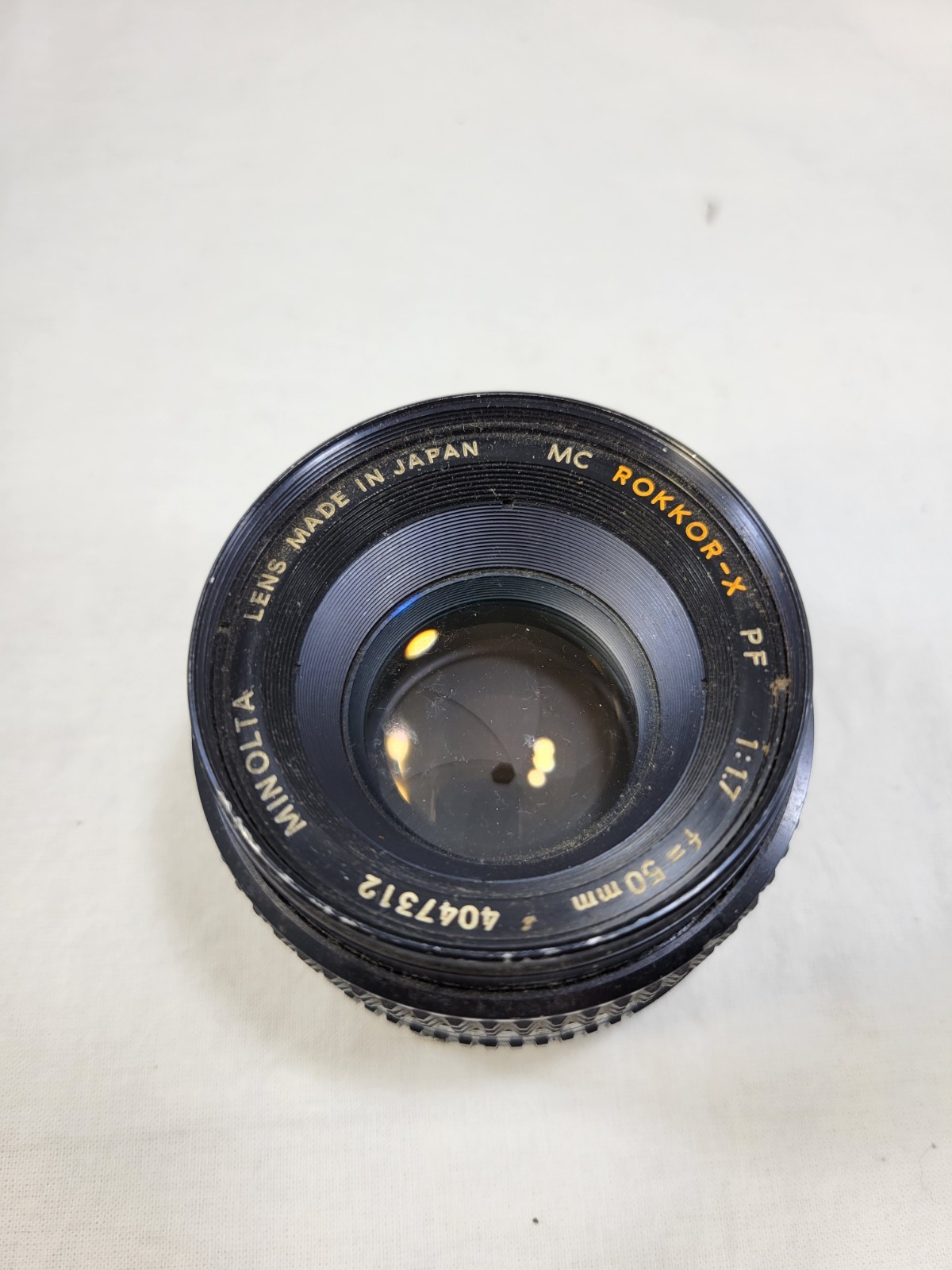 Minolta Lens MC Rokkor-X PF 1:1.7 (4047312) Vintage Camera Lens AS IS ...