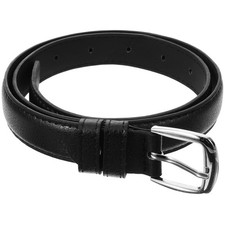 Black PU Kids Belt Adjustable Strap For Boys Jeans Pants