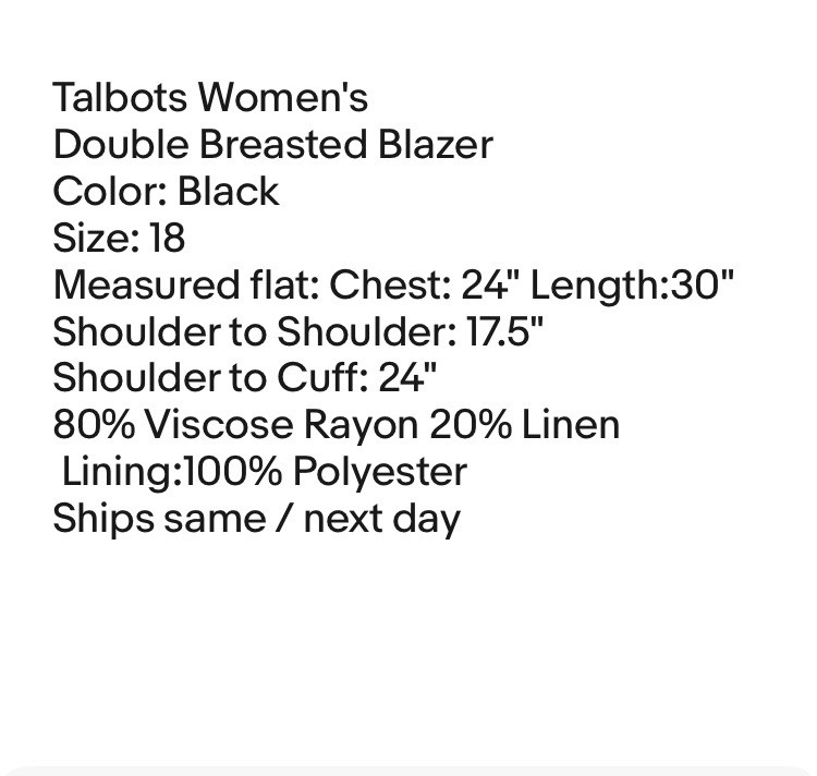 Talbots  Jacket Collared Double Breasted Blazer B… - image 5