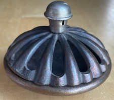 Vintage Vented Cast Iron Metal Incense Burner Holder