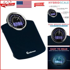 Luxury Bathroom Scale: Dual Display, Up to 400 lbs with Durable Glass Base