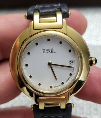 Vintage Ernest Borel 7 Jewels 10 Microns 50 Meters Original Swiss Men's Watch