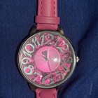 Betsey Johnson Watch Hot Pink Leather Band — photo 1