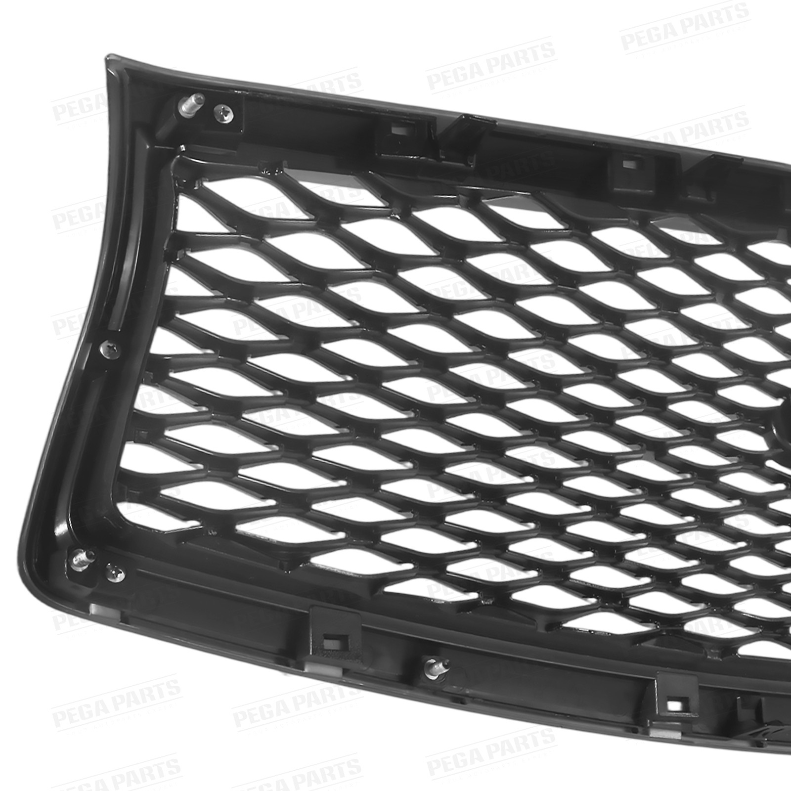 For Infiniti Q50 2014-2017 Front Mesh Bumper Upper Hood Grille Gloss Black Grill