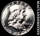 1963 Silver Franklin Half Dollar - Choice Gem Proof  Lustrous  #G7355