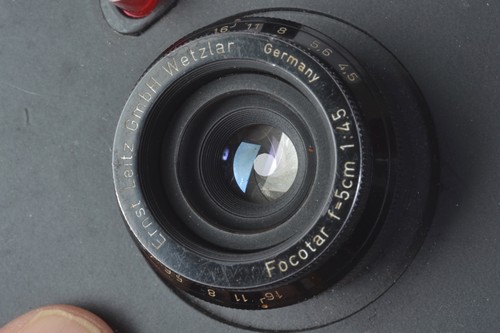 Ernst Leitz Wetzlar Leica Focotar 5 cm 50 mm 5 cm 1:4,5 obiettivo di ingrandimento Germania - Foto 5 di 13