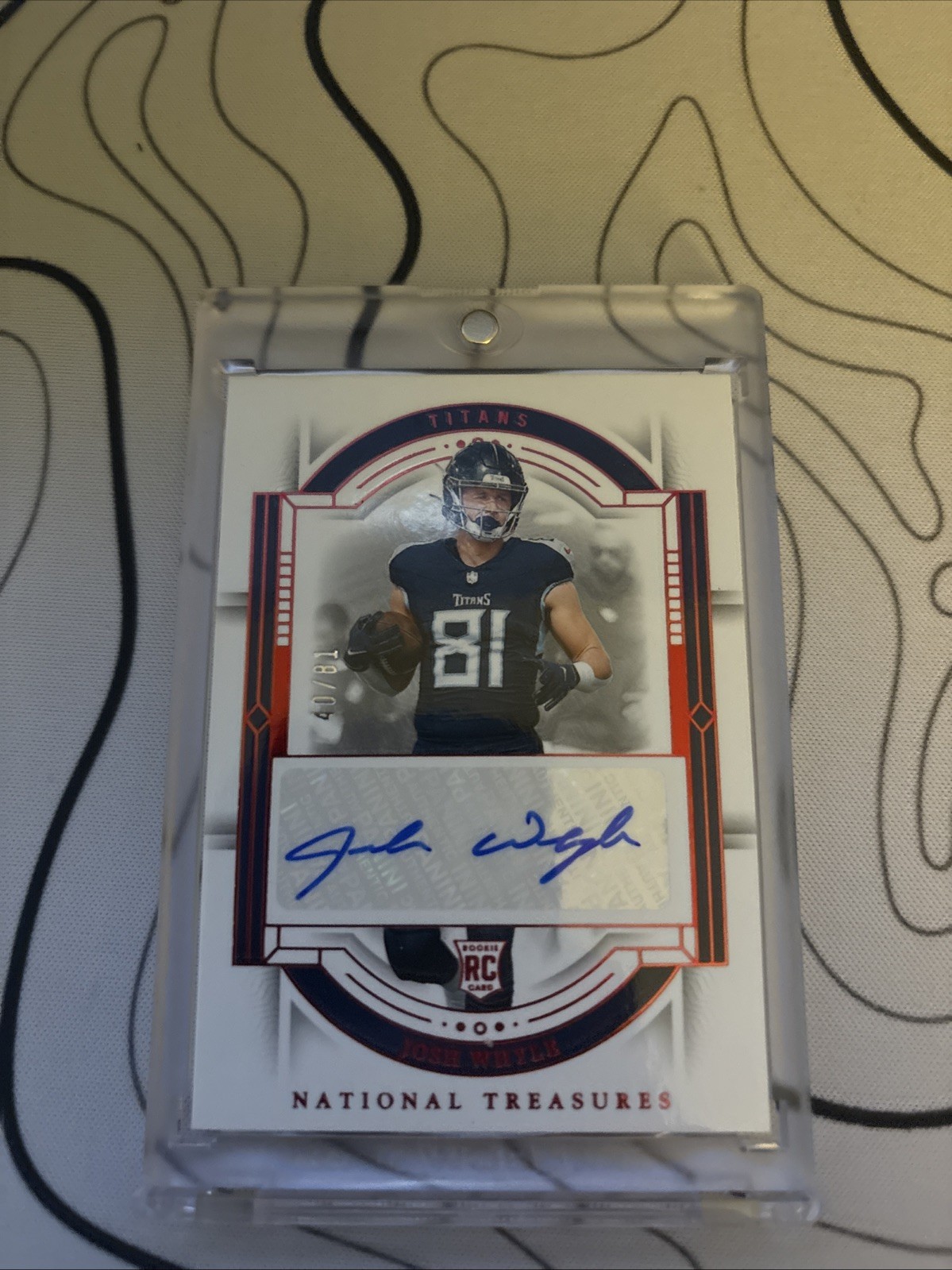Josh Whyle Panini National Treasures #134 Autograph