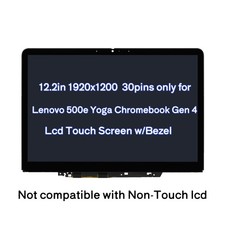 FHD LCD Touch Screen for Lenovo 500e Yoga Chromebook Gen 4 82W4000AUS 82W4000BUS