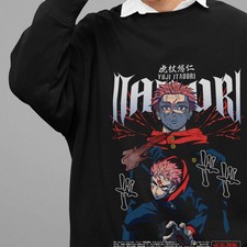 Jujutsu Kaisen Sweatshirt Itadori Yuji Sweater JJK Anime Pullover Gojo Sukuna