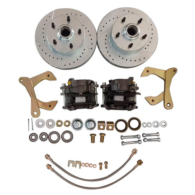 #ad #ad Front Power Disc Brake Set for Chevy Two Ten Series 1955 1957 Impala 1959 1964 $388.00