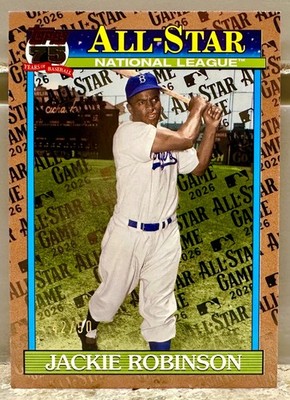 JERSEY NUMBER MATCH! 2026 Topps Jackie Robinson 91AS-15 Gold All-Star 42/50! LAD