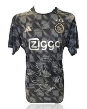 AFC AJAX SIGNED 23/24 AWAY SQUAD SHIRT HENDERSON HATO TAYLOR (ACG CERT AG17631)