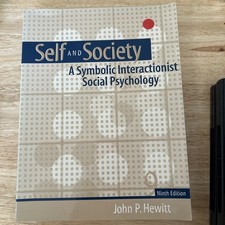 Self and Society  by John P Hewitt