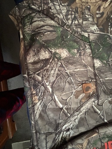 NWOT Carhartt Camo Hoodie Hunting Sweatshirt Youth X Large 18/20 real tree S - Picture 5 of 6