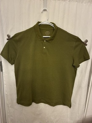 St John s Bay Men s Performance Short Sleeve Collared Polo 2XLgreen