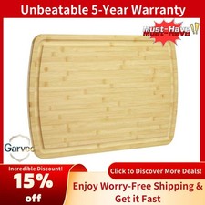30x20 Inch Bamboo Cutting Board Extra Large Wood Butcher Block Juice Groove