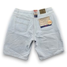 90s Bugle Boy 750 Shorts Men's Light Blue Denim Relaxed Fit Cotton Jeans NEW
