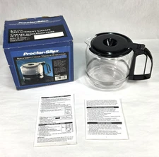 Proctor Silex Replacement Carafe Coffee Glass Pot  #88065