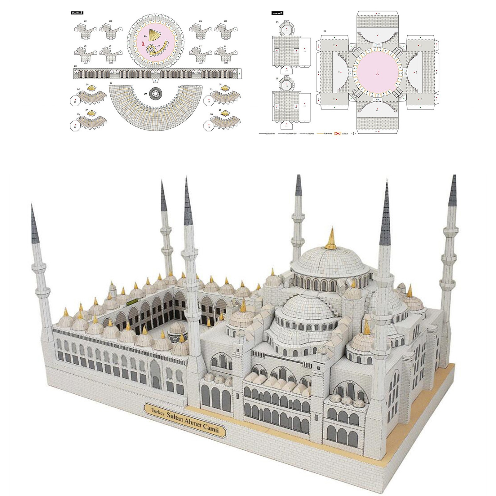 DIY Building Paper Model Kits DIY Building Model Beautifue For Home Decoration
