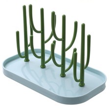 Creative Tree Branch Baby Bottle Drying Rack with Base Dryer Holder Green