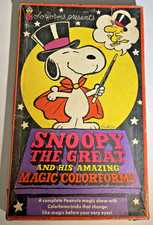 Vintage Snoopy the Great Magician Colorforms Play Set Peanuts Toy Complete