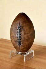 Clear Acrylic Football Stand, 5mm Thickened Display Holder for Transparent